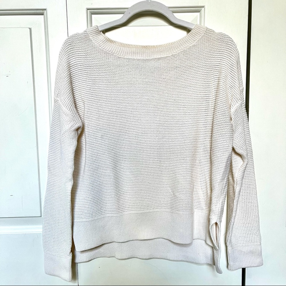 Loft White Knit Sweater - Great Condition